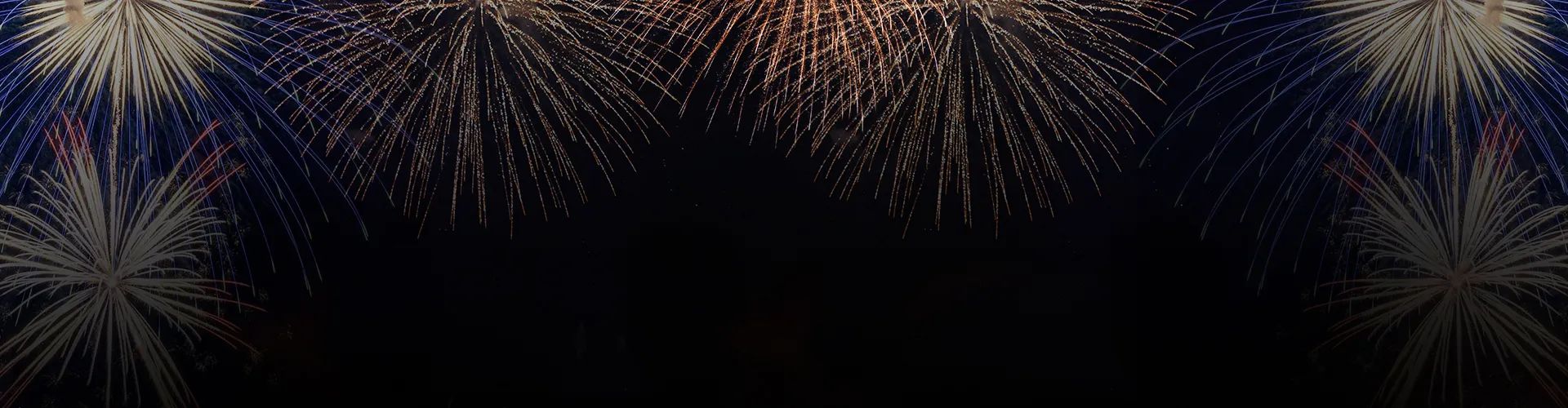Spectacular New Year's Eve fireworks display over city skyline
