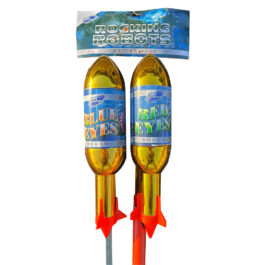 A twin pack of rocking robots firework